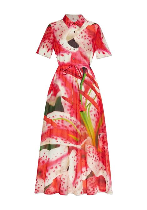 Abito midi con stampa a fiori in rosa Tory burch - donna TORY BURCH | 171136651
